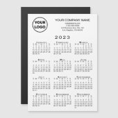 2023 de Van Bedrijfs de Kalender Tekst Witte Magne (Voorkant / Achterkant)