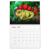 2023 DINOSAUR WORLD CALENDAR: Kinder agenda afdruk Kalender (Feb 2027)
