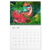 2023 DINOSAUR WORLD CALENDAR: Kinder agenda afdruk Kalender (Mar 2027)