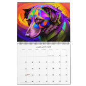 2023 Dog-kalender - kosmische doggo- en papaverkun Kalender (Jan 2026)