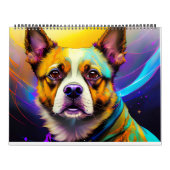 2023 Dog-kalender - kosmische doggo- en papaverkun Kalender (Hoes)