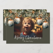 2023 Een foto Ornament Feestdagenkaart (Voorkant / Achterkant)
