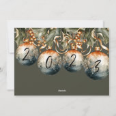 2023 Een foto Ornament Feestdagenkaart (Achterkant)