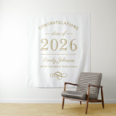 2023 Elegante Gouden Op maat gemaakte Afstuderen Wandkleed (In situ)