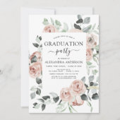 2023 Emerald Green Afstuderen Floral Greenery Kaart (Voorkant)