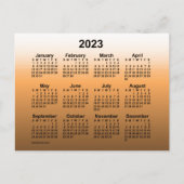 2023 Faded Gold-mini-kalender door Janz Briefkaart (Voorkant)