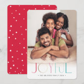 2023 FAMILIE FOTO moderne minimalistische vreugdev Aankondiging (Voorkant / Achterkant)