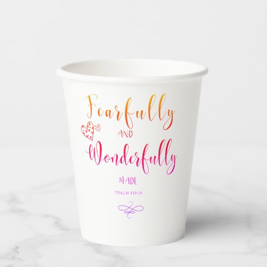 2023 Fearful and Wonderful Made Papieren Bekers (Voorkant)