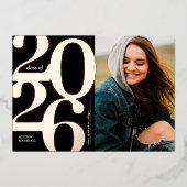 2023 Foto Black Roos Gold Afstuderen Aankondiging (Voorkant)