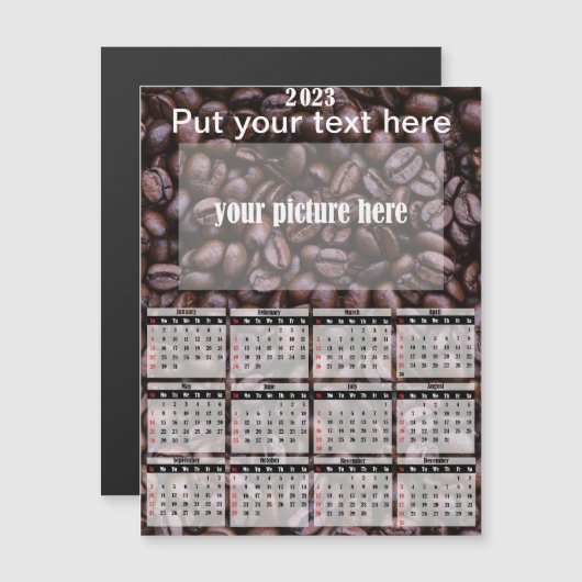 2023 Foto Specialized Fridge Magnet Calendar (Voorkant / Achterkant)