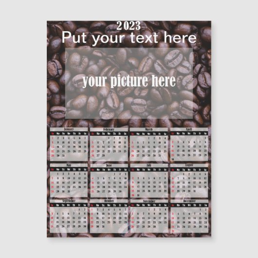 2023 Foto Specialized Fridge Magnet Calendar (Voorkant)