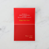 2023 Franse Vlag & Eiffeltoren Gelukkig Nieuwjaar, Kaart (Binnen)