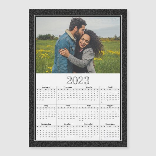 2023 Full Year Magnetic Calendar Custom Photo (Voorkant)