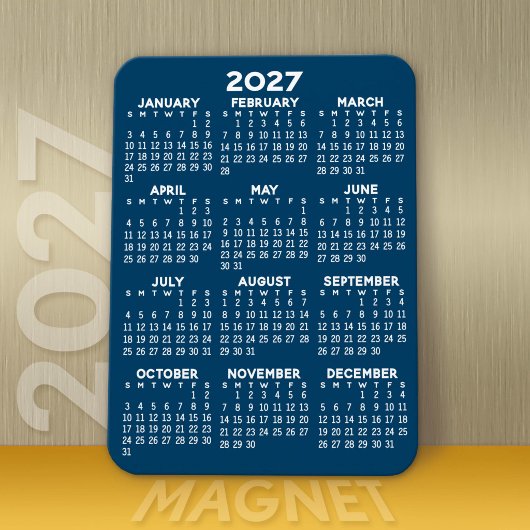 2023 Full Year Uitzicht Calendar - Basic Minimum Magneet