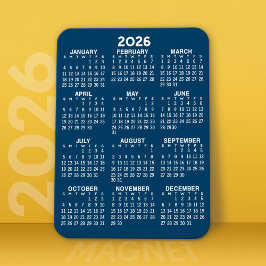 2023 Full Year Uitzicht Calendar - Basic Minimum Magneet