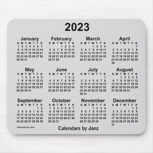 2023 Gainsborough Grey Calendar door Janz Muismat (Voorkant)