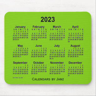 2023 Gele groene agenda van de Janz-Muismat Muismat