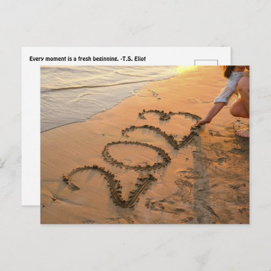 2023 Gelukkig nieuwjaar, Kaart met veel zand schri (Voorkant / Achterkant)