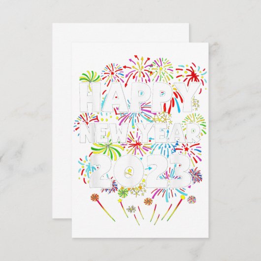 2023 Gelukkig nieuwjaarsfeest Mannen van de Eve Pa Bedankkaart (Voorkant / Achterkant)