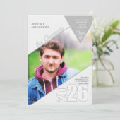 2023 Geometrische vormen Foto-Afstuderen Kaart (Staand voorkant)