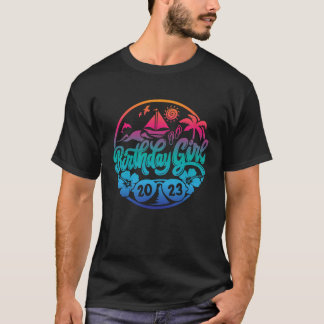 2023 Girl Beach Tropical Summer Spring Birthday T-shirt