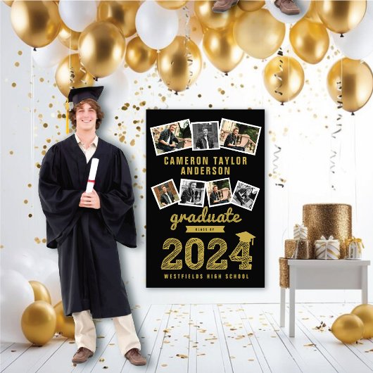 2023 Gold Schetch Afstudeerder 7 Foto Collage Afst Poster
