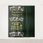 2023 Gold Schetch Graduation Party 9 Fotoachtergro Wandkleed (Voorkant)