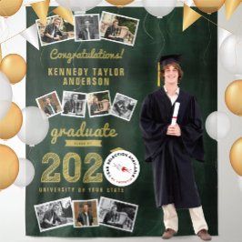 2023 Gold Schetch Graduation Party 9 Fotoachtergro Wandkleed