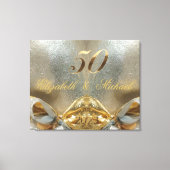 2023 Golden Wedding 50th Wedding Jubileum Canvas Afdruk (Voorkant)