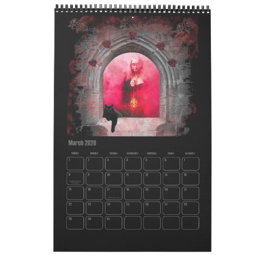 2023 Gotische meisjes Kalender (Mar 2026)