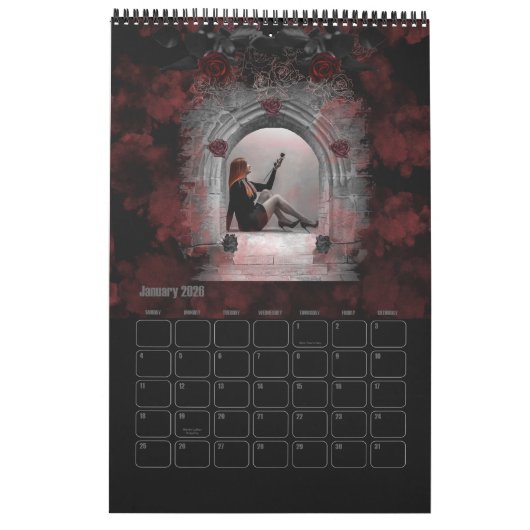 2023 Gotische meisjes Kalender (Jan 2026)