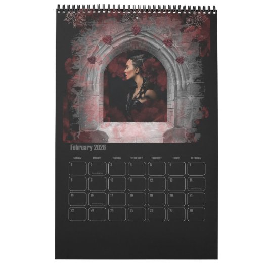 2023 Gotische meisjes Kalender (Feb 2026)