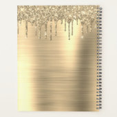 2023 Gouden Glitter Wimper Glam Planner (Achterkant)