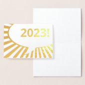 2023 Goudfoliekaart met komiek Folie Kaarten (Display)