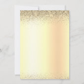 2023 Graduation Party Glitter Gold Black Kaart (Achterkant)