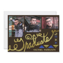 2023 Graduation Party Gold Typografie Moderne foto