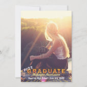 2023 Graduation Party Sunshine Colors Boho Chic Kaart (Voorkant)