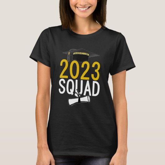 2023 Graduation Squad Funny Graduation Day School  T-shirt (Voorkant)