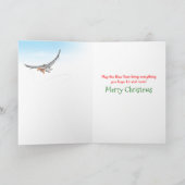 2023 Grappige Banaan en Santa Klauwen Kreeft Feestdagen Kaart (Binnen)