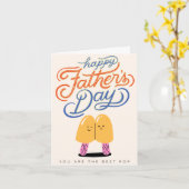 2023 Grappige Vaderdag Kaart (Gele Bloem)