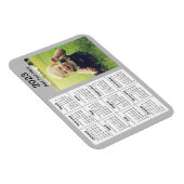 2023 Gray Mini Photo Calendar Magneet (Rechterzijde)