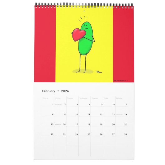 2023 Green Weenii Calendar Kalender (Feb 2026)