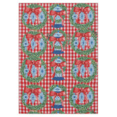 2023 Groene Rode Ginger Jars Gingham Tafelkleed (Voorkant)