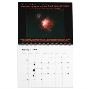 2023 GROTE Psalm 19 Astronomie Society Agenda R2 Kalender