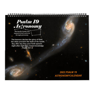 2023 GROTE Psalm 19 Astronomie Society Calendar Kalender