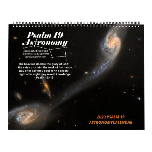 2023 GROTE Psalm 19 Astronomie Society Calendar Kalender (Hoes)