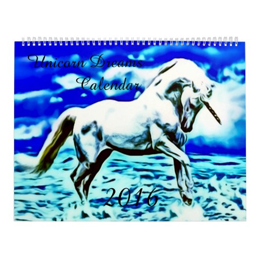 2023 Grote Unicorn Dreams Airborstel Art Calendar Kalender (Hoes)