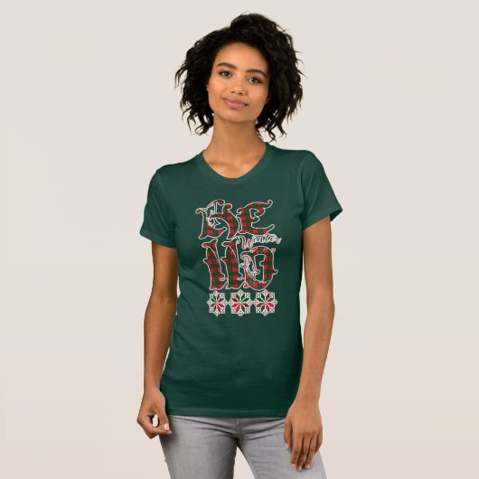 2023 Hallo Winter Holiday Scotland Pattern T-shirt (Voorkant volledig)
