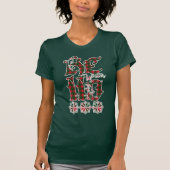 2023 Hallo Winter Holiday Scotland Pattern T-shirt (Voorkant)