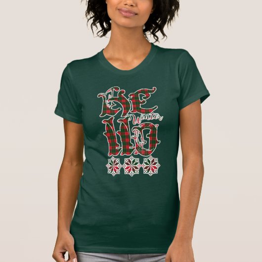 2023 Hallo Winter Holiday Scotland Pattern T-shirt (Voorkant)